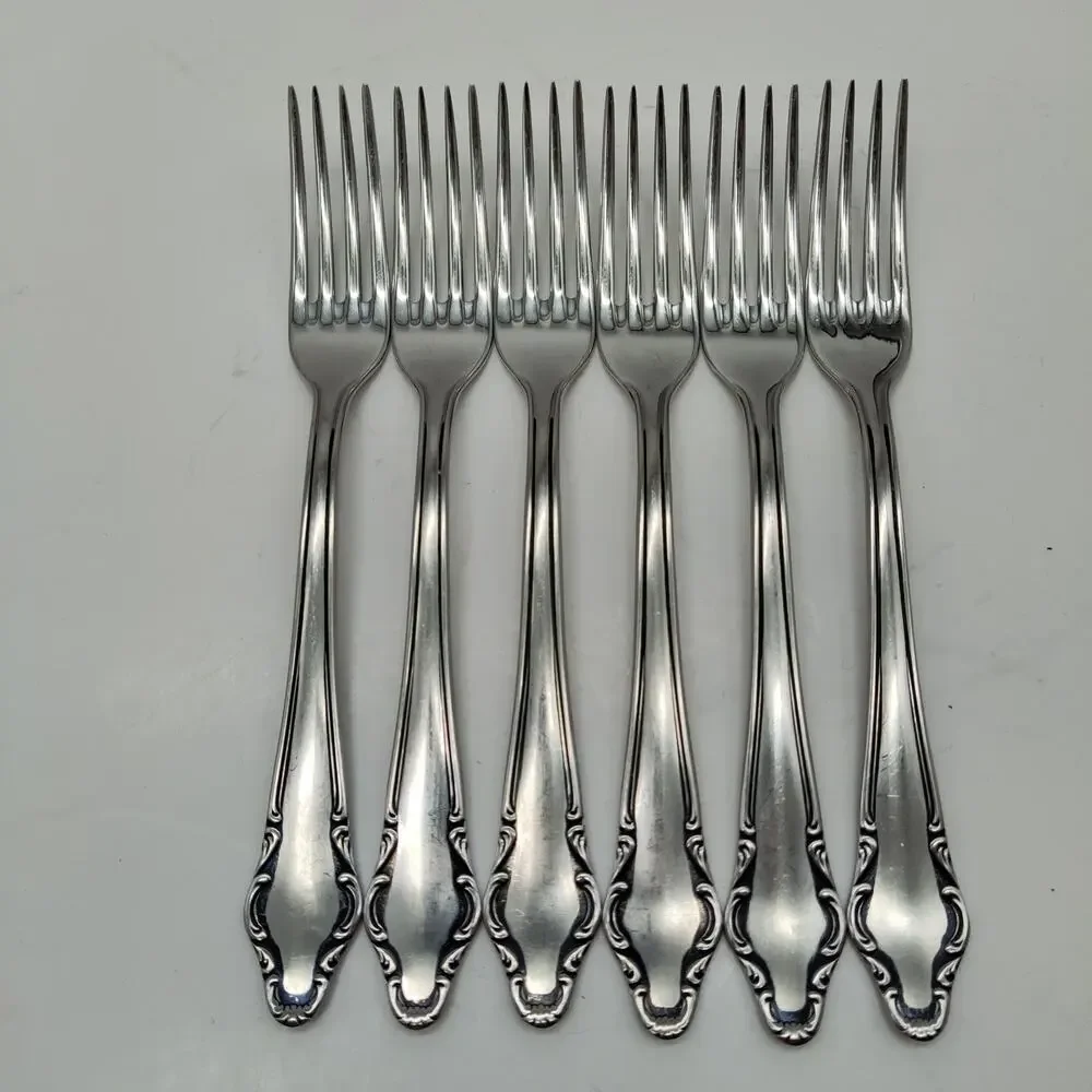 6X DF Henckels Zwilling HEN12 Stainless Flatware Dinner Forks